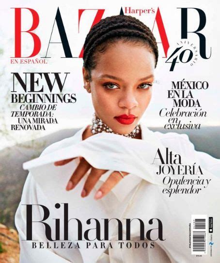Rihanna Harpers Bazaar Magazine September 2020 Cover Photo Mexico