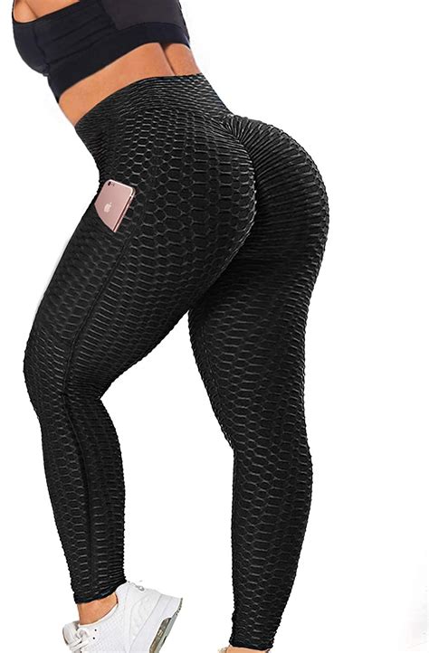 Danysu Tik Tok Leggings For Women Butt Lifting Sexy Textured Booty Tights High Waist Yoga Pants