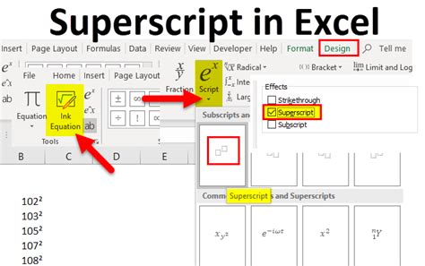Superscript In Excel Examples How To Use Superscript In Excel