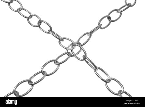 Metal Chains Stock Photo Alamy