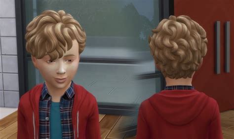 Mid Curly Hair For Boys At My Stuff Sims 4 Updates