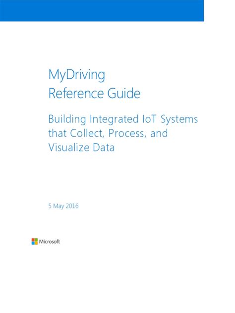 Mydriving Reference Guide Pdf Pdf Internet Of Things Gateway