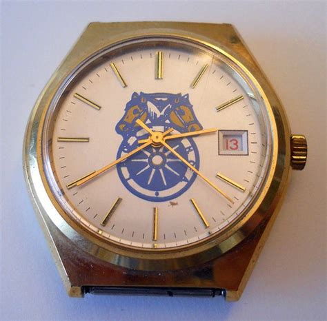 Vintage Swiss Made Watch By Selco Teamster Logo On Face Self