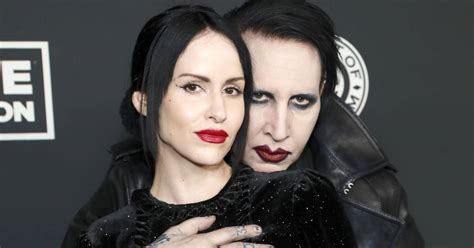 ‘huidige Vrouw Marilyn Manson Wilde Fotos Minderjarige Ex Lekken Om