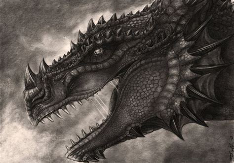 How to draw a dragon's body. Excellent Pencil Drawings Of Dragon | Cool dragon drawings ...