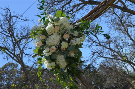 Ceremony Arch Flowers White Hydrangeas Roses Italian Ruscus Ivy