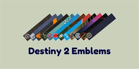 Destiny 2 Emblems The Rarest Ones You Can Have