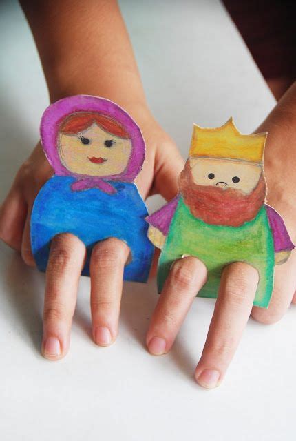 The Pink Doormat Cardboard Finger Puppets Preschool Crafts Finger
