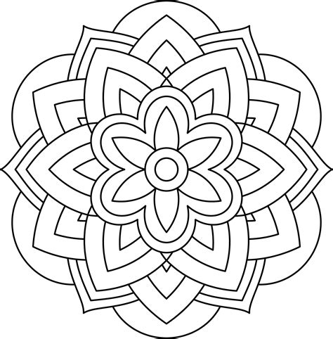 Mandala Flor Fácil 03