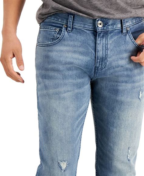 Inc International Concepts Mens Slim Straight Ripped Jeans Created For Macys Macys