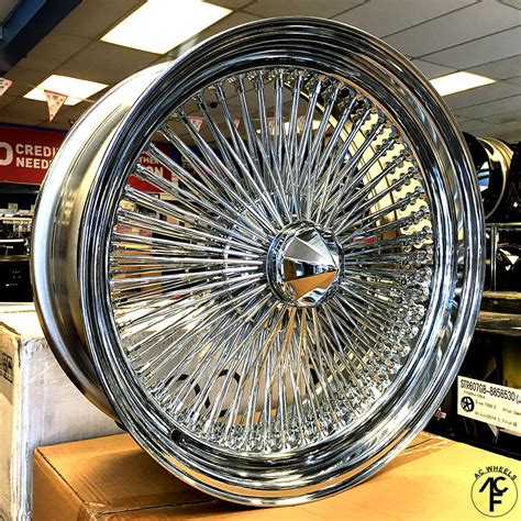 20x8 Std 150 Spoke Wire Wheels Straight Lace Chrome Fit Impala 4pcs Auctions Buy And Sell
