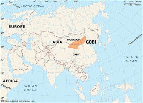 Gobi Desert Map Plants Animals And Facts Britannica