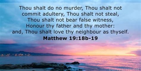 Thou Shalt Do No Murder Thou Shalt Not Commit Adultery Thou Shalt Not