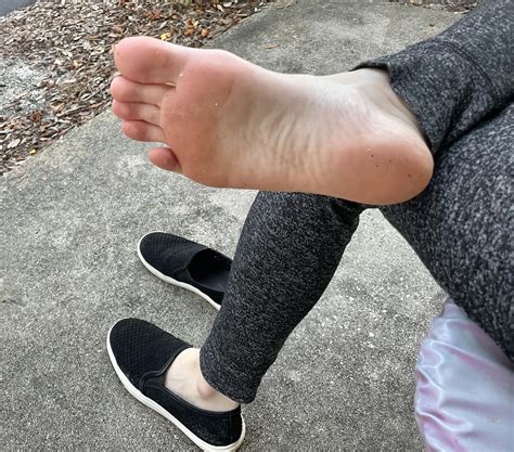 stopping outside to show you my sweaty sole r publicfeetpics