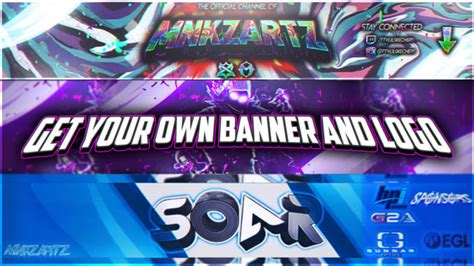 Design A Professional Youtube Banner And Logo In 24 Hours By Mnkzartz