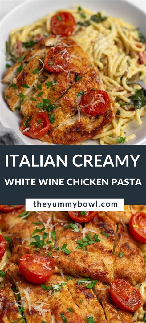 Italian Chicken Pasta In Creamy White Wine Parmesan Sauce Artofit