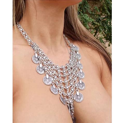 lovbeafas fashion bohemian maxi collares vintage necklace women ethnic gypsy beach multilayer