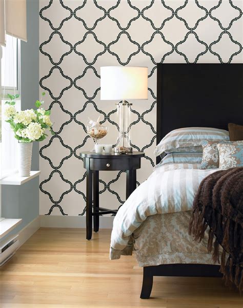 The Best Black And White Wallpaper Bedroom Design References