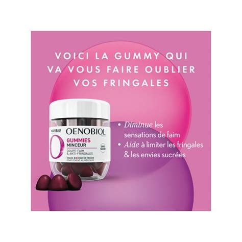 Oenobiol Gummies Minceur 60 Gommes Réduit Faim Et Envies Pharma360