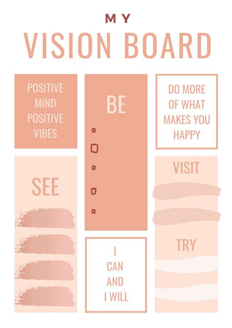 2022 Vision Board Printables Digital Vision Board Kit Goal Etsy Uk