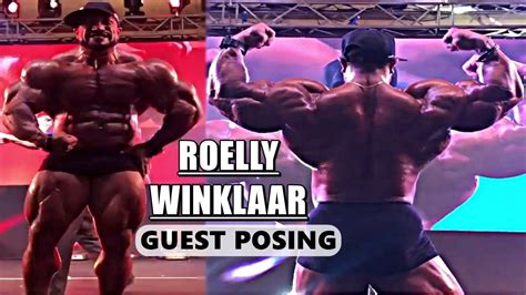 WATCH Massive Roelly Winklaar Guest Posing At IHFF Sheru Classic Fitness Volt