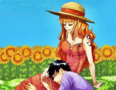 Luffy E Nami One Piece One Piece Chibi Cặp đôi Hoạt Hình