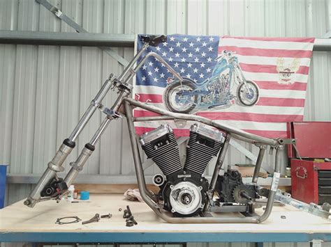 Usa Kraft Tech Swingarm Shovelhead Frame Harley Big Twin Bobber Chopper