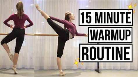 Minute Ballet Warmup Routine Follow Along Talia Youtube