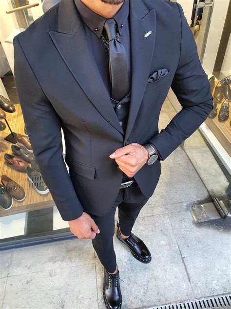 Buy Black Slim Fit Suit By With Free Shipping Dress