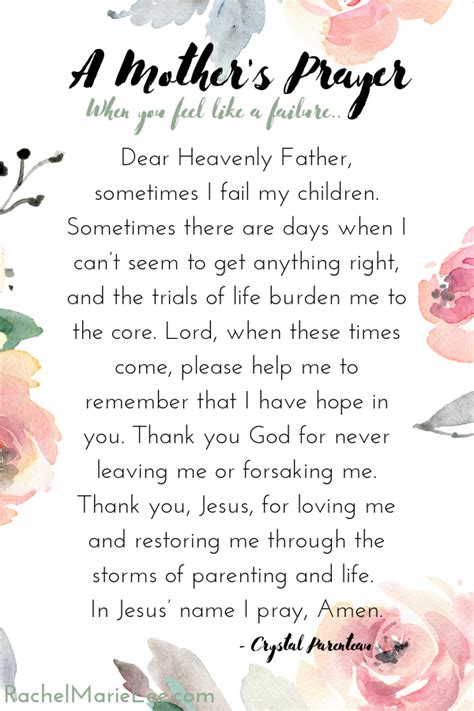Hope For The Mom Who Feels Like A Failure Crystals Story Prayer