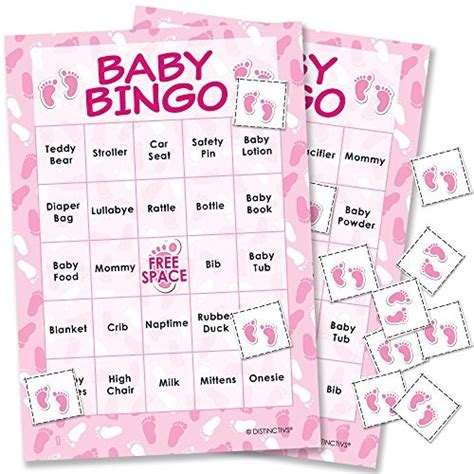 Throwing a baby shower for a friend with a baby bump can be a lot of fun! Es Un Juego De Bingo De Baby Shower Para Niñas - 24 - $ 98 ...