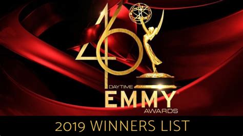 Recap 46th Annual Daytime Emmy Award Winners Ceremony Held In
