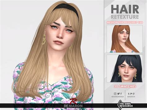 The Sims Resource Madelyn Hair Retexture Mesh Needed