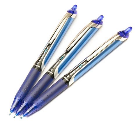 3 X Pilot V7 Rt Retractable Hi Tecpoint Liquid Ink Rollerball Pens
