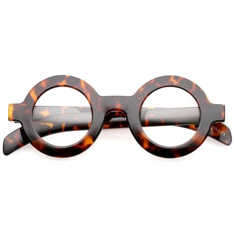 Bold Retro Thick Frame Clear Lens Glasses C074 Round Eyeglasses Eyeglasses Stylish Glasses
