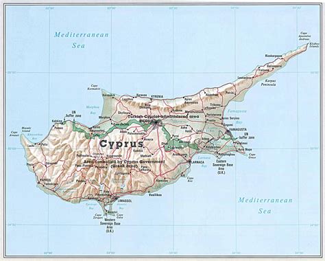 General Map Of Cyprus Cyprus General Map Maps Of All