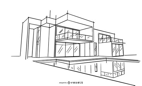 Arquitectura Diseño Boceto Ilustración Descargar Vector