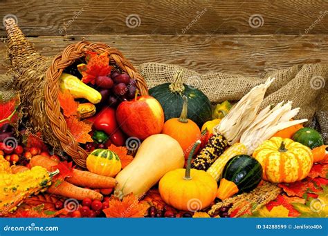 Autumn Cornucopia Stock Image Image Of Burlap Dried 34288599