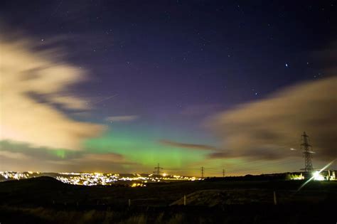 Northern Lights Over Greater Manchester Manchester Evening News