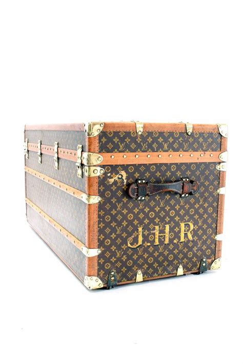 Old Louis Vuitton Travel Trunk 1920 With Monogram Wauwshop Belgium