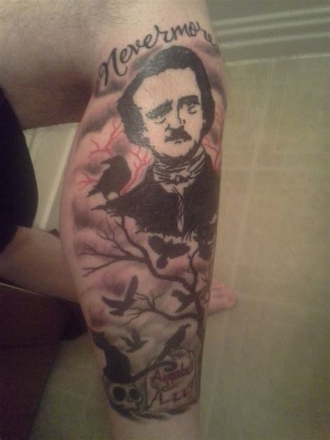 My Edgar Allan Poe Tattoo From Kevin Off The Wall Tattoos