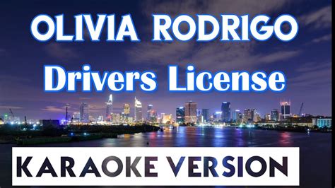 Learn to play driver license chords easy. Olivia Rodrigo - Drivers License (Karaoke/Instrumental ...