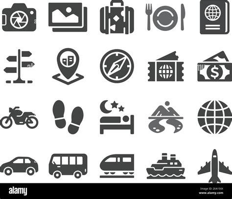Travel Icon Set Stock Vector Image And Art Alamy