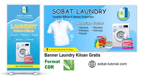 4 Contoh Desain Banner Spanduk Laundry Cdr Terbaru Bannerspanduk In