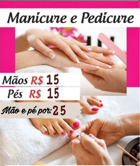 Tabela De Preços Manicure E Pedicure Para Editar Banner Manicure