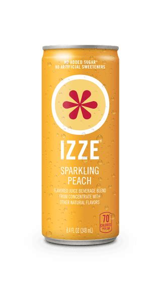 Sparkling Peach Izze Sparkling Juice Drink
