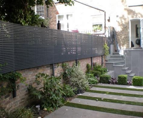 In the last house it was a series of conduit structures. Contemporary trellis attached to preexisting wall ...