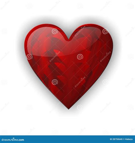 Red Heart Love Stock Illustration Illustration Of Paint 28750640