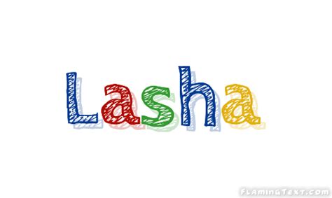 Lasha Лого Бесплатный инструмент для дизайна имени от Flaming Text