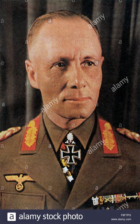 ERWIN ROMMEL 1891 1944 Nazi German Field Marshal Stock Photo Royalty
